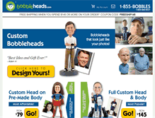 Tablet Screenshot of custombobbleheads.com